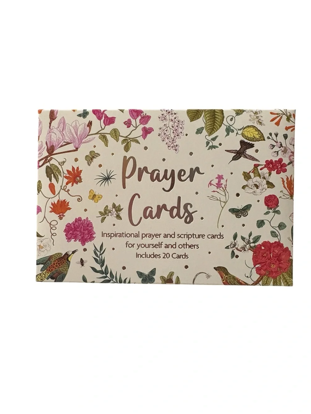 Floral 'Today's Prayer' Card Set - Cream & Pink Floral